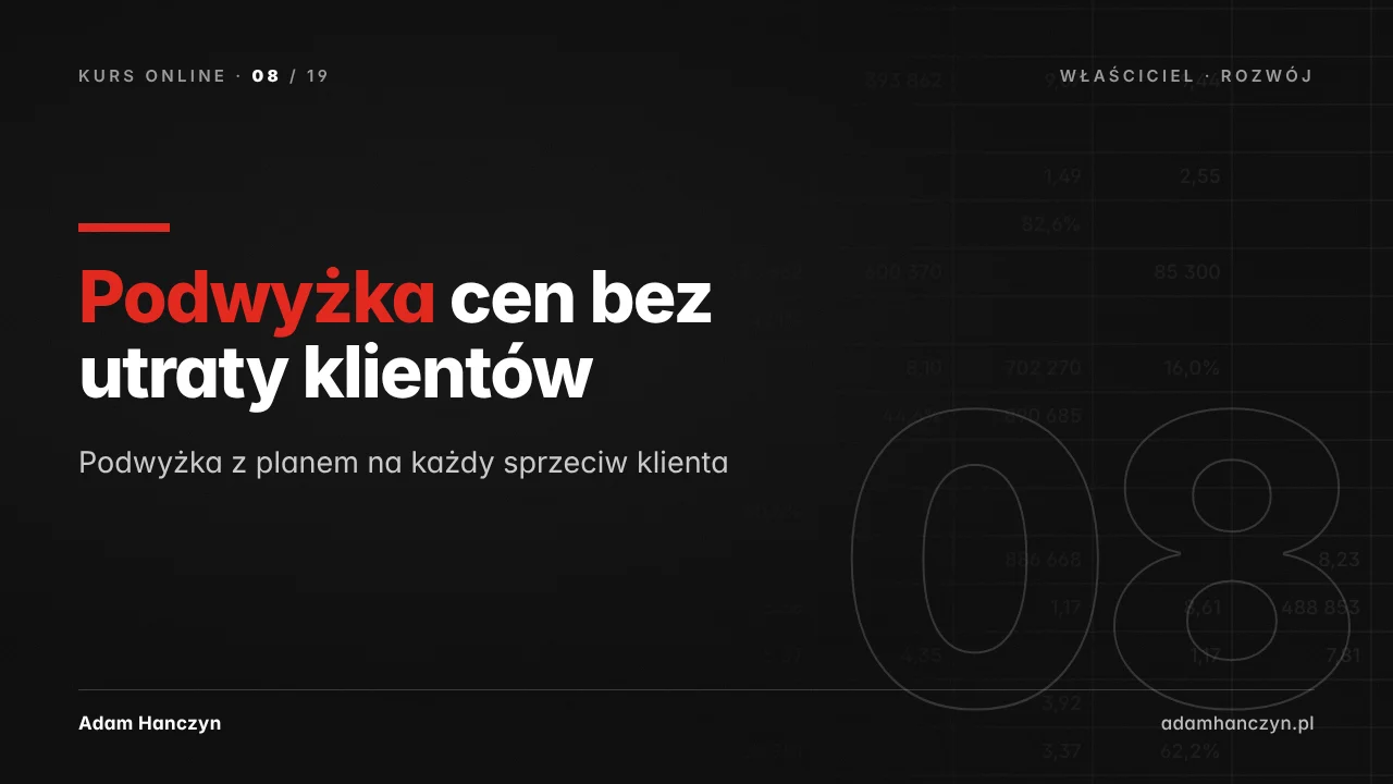 Podwyżka cen bez utraty klientów